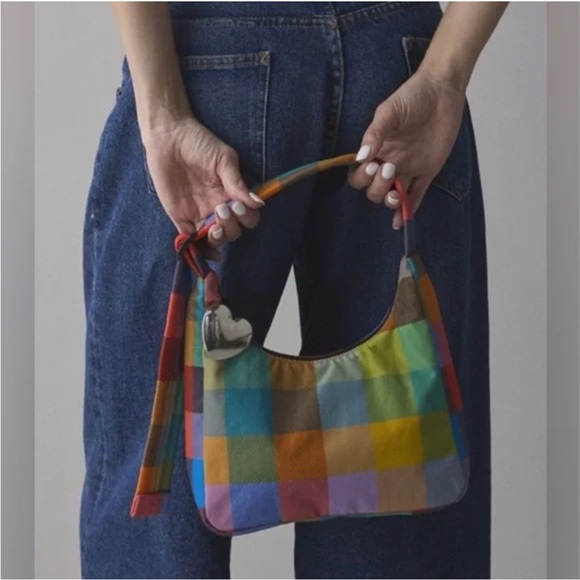NWT Baggu Mini Nylon Madras Shoulder Bag - Picture 13 of 13